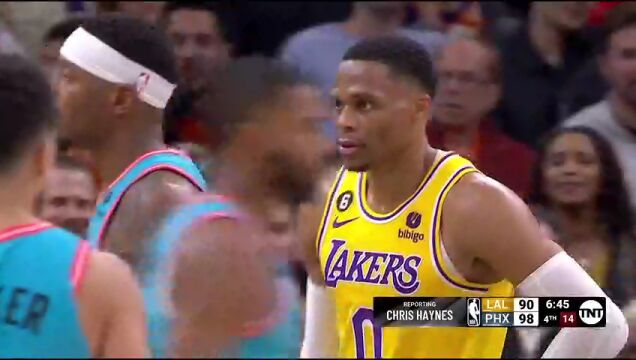 NBA常规赛：湖人vs太阳第4节中文解说回放