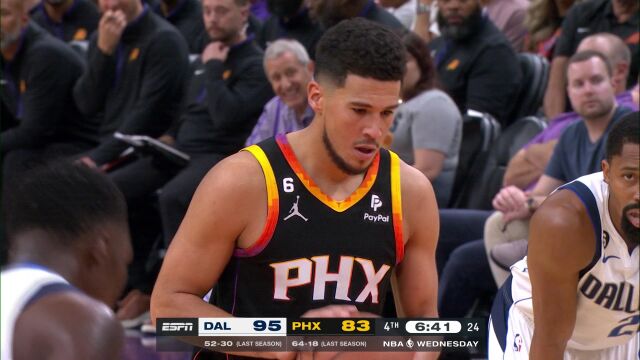 NBA常规赛：独行侠vs太阳英文原声全场回放