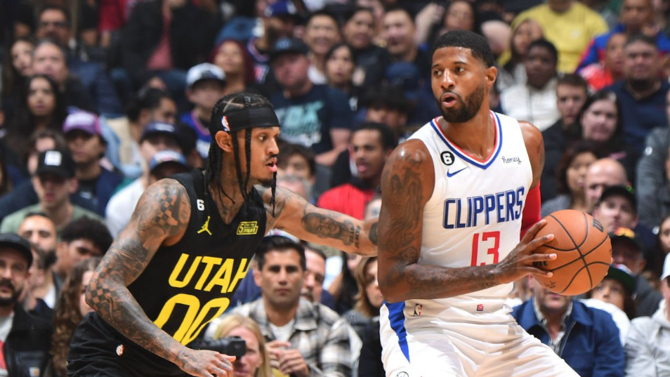 小卡哈登双核驱动！快船末节逆转爵士杀回附加赛区