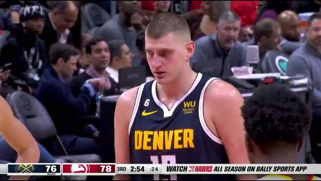 NBA常规赛：掘金vs老鹰第3节中文解说回放