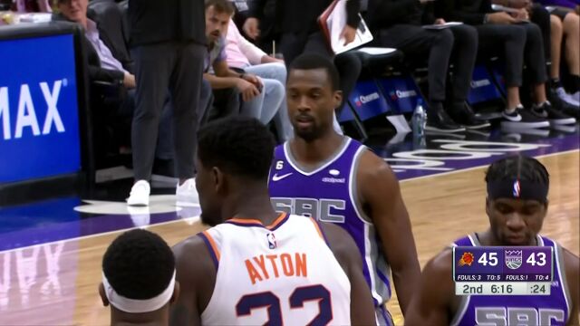 NBA常规赛：太阳vs国王第2节原声解说回放