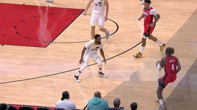 NBA常规赛：爵士vs火箭第3节 中文解说回放