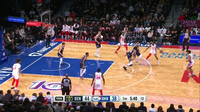 掘金vs篮网第2节英文原声回放