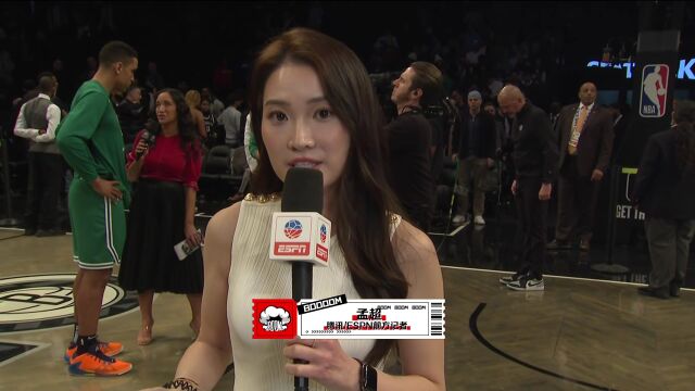 赛后孟超采访塔图姆：沟通是团队胜利的关键 感恩球迷在客场为我们加油打气