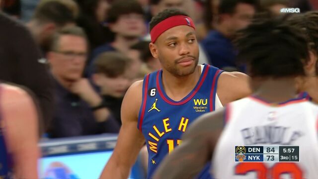 NBA常规赛：掘金vs尼克斯第3节中文解说回放