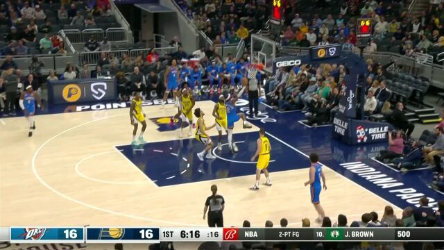 防守在哪里？亚历山大顺步突破一飞冲天轻松扣篮