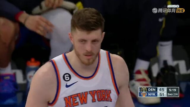 NBA常规赛：掘金vs尼克斯第2节英文解说回放