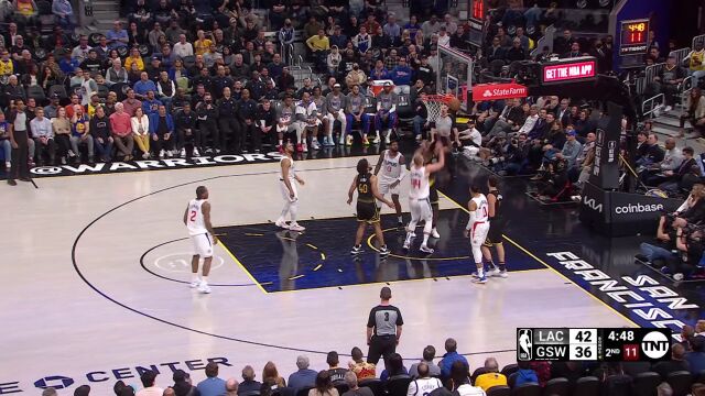 快船91-115勇士 普尔34分勇士送快船4连败