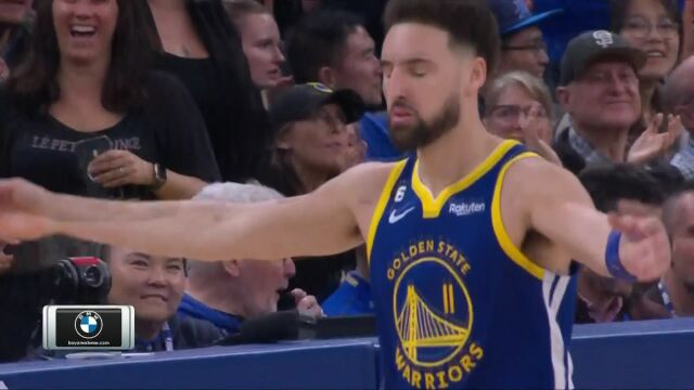 NBA常规赛：雷霆vs勇士第4节英文原声回放