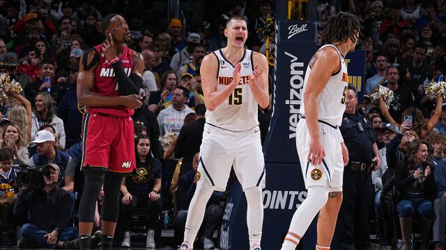 热火119-124掘金 掘金全员八人上双主场击败热火