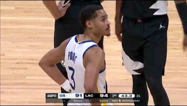 勇士vs快船第3节中文解说回放