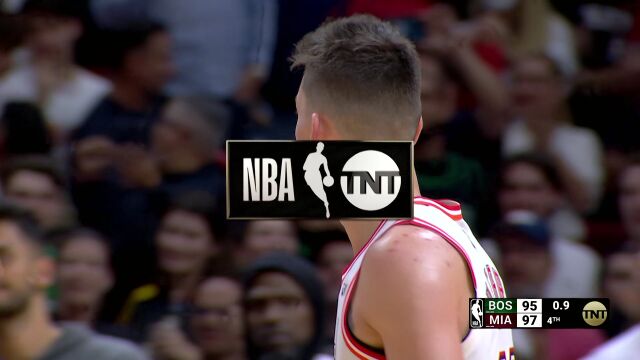 NBA常规赛：凯尔特人vs热火第4节英文原声回放