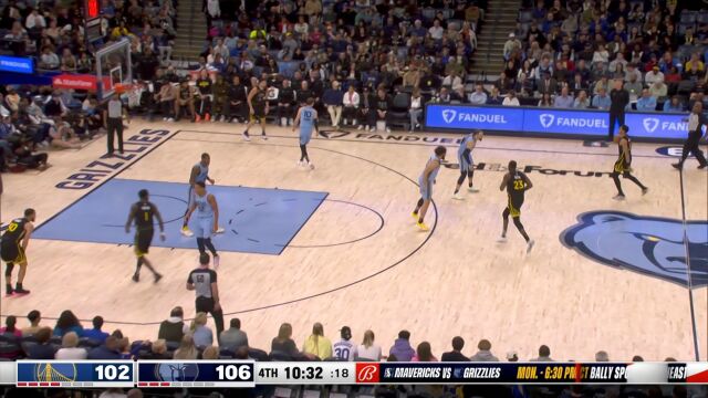 勇士vs灰熊第4节中文解说回放