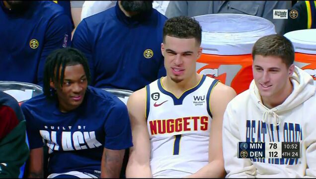 NBA常规赛：森林狼vs掘金第4节中文解说回放