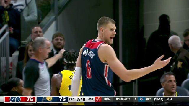 NBA常规赛：奇才vs步行者第3节 中文解说回放