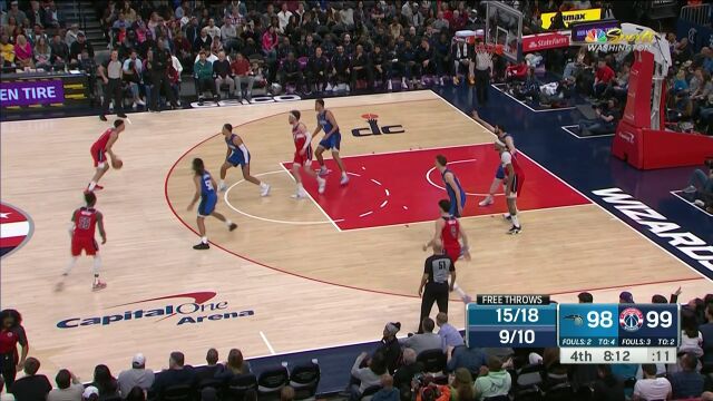 篮下禁区由我守护！毕塔吉在禁区送出第二个飞天大帽