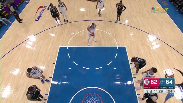 NBA常规赛：快船vs奇才原声解说全场回放