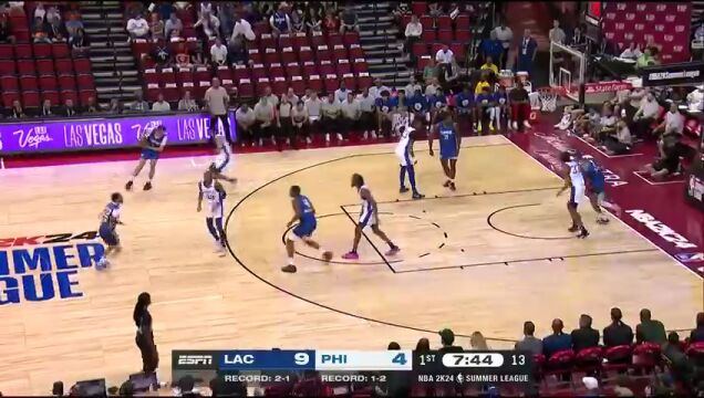 快船vs76人第1节英文原声回放