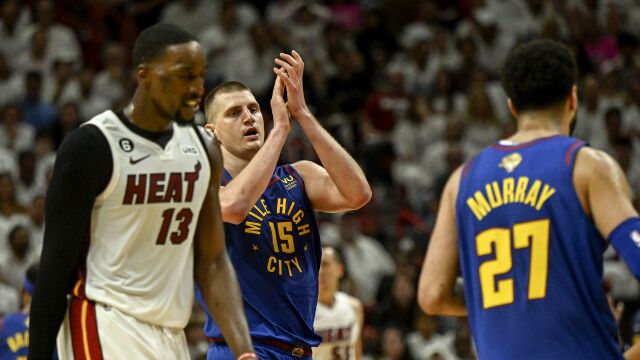 掘金109-94热火 穆雷约基奇双星闪耀同砍30+三双拿下G3