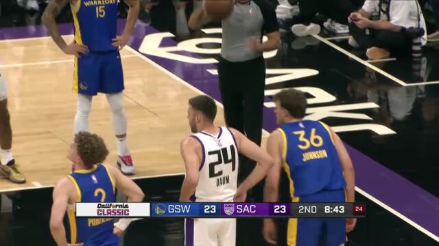 NBA夏季联赛：勇士vs国王中文解说全场回放