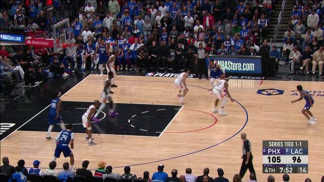 分差继续缩小！威少假突真传曼恩底角三分穿针