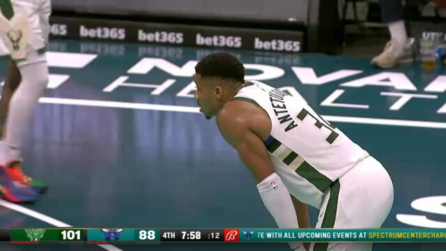 NBA季中锦标赛：雄鹿vs黄蜂第4节中文解说回放