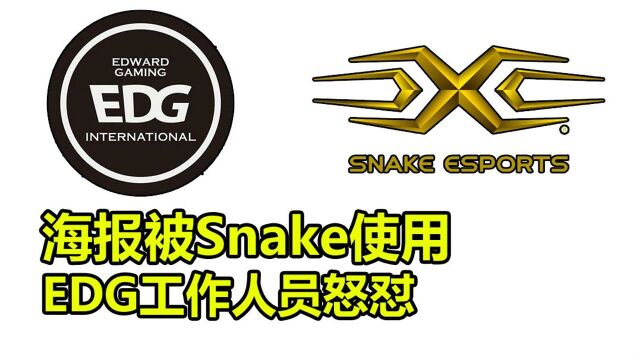 海报被Snake使用,EDG工作人员怒怼:早点说帮你做一张