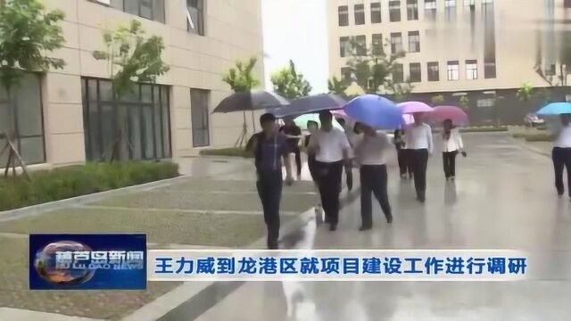 王力威到龙港区就项目建设工作进行调研