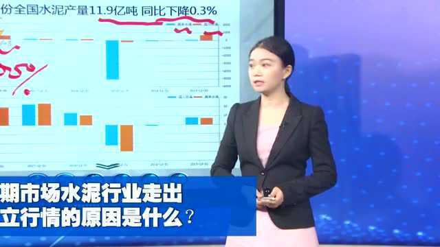 水泥行业跳脱大盘走独立行情合理建仓