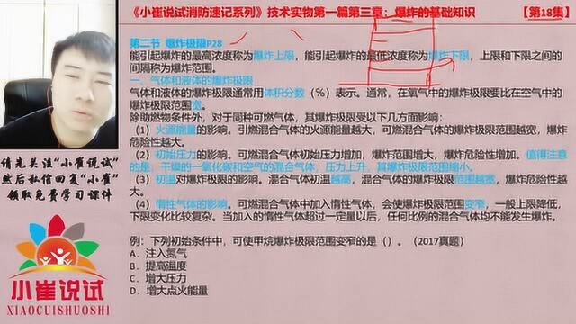 小崔说试第18集:消防影响气体和液体的爆炸极限的4条因素