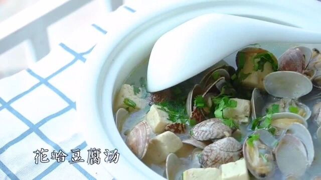 美食,花蛤豆腐汤,鲜美好喝,学会了连汤都不剩