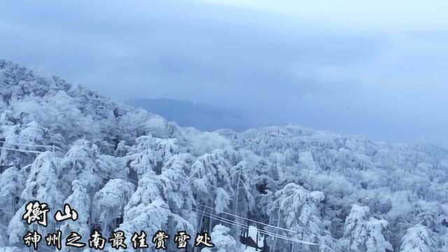 雾凇怎样形成的?去南岳衡山玩过雾凇才知道,太美了!