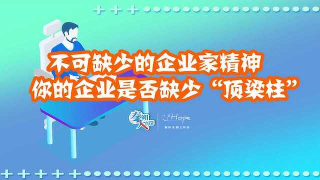 不可缺少的企业家精神 你的企业是否缺少“顶梁柱”