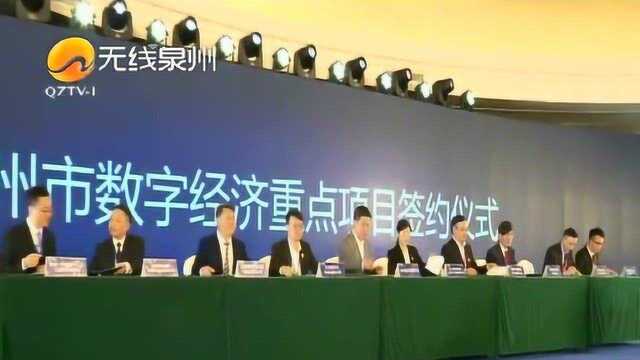 泉州:19个“数字”项目集中签约 投资超百亿