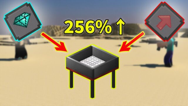 我的世界:空岛生存一霸!满配件挖矿机有多强?速度效率256%