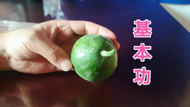 五星级酒店雕刻大师:基本刀工从雕花开始!