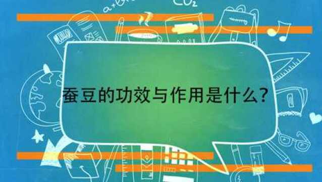 蚕豆的功效与作用是什么?