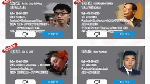 乱港分子和“港独”名单来了!认清这些摘下面罩 丑陋无比的嘴脸