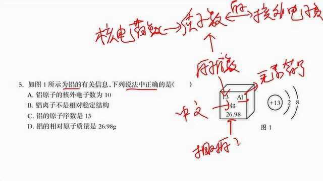 《2019年河北省质量检测一》05元素、元素周期表、原子结构示意图