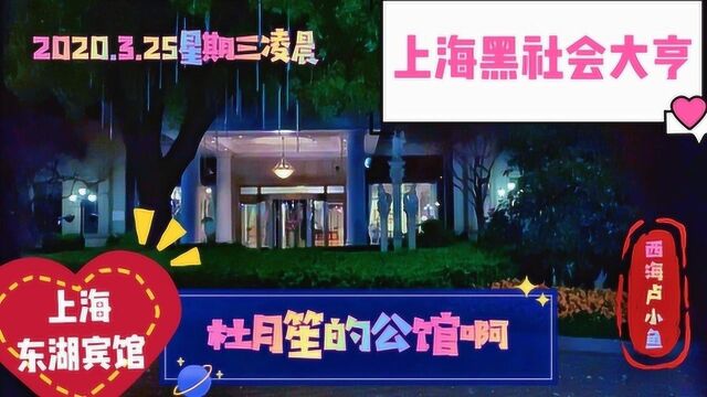 《我在上海做代驾的日子》上海黑社会大亨杜月笙公馆「东湖宾馆」