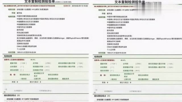 翟天临论文查重达40﹪引热议,原文作者站出来发声,要我打假?