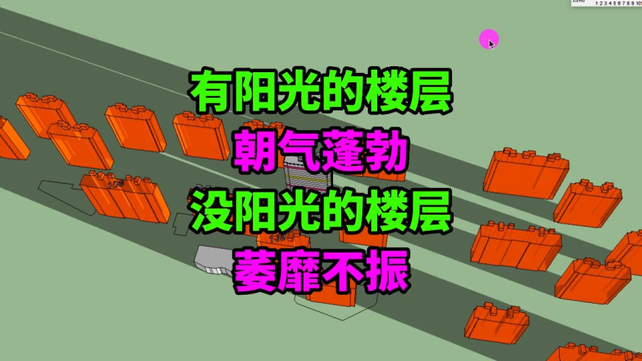 买房选错楼层vs选对楼层:有阳光的楼层朝气蓬勃,没阳光暮气沉沉