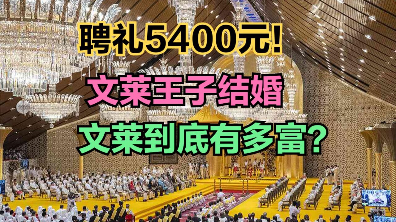 文莱“亚洲最帅王子”迎娶平民女孩,聘礼仅5400元,文莱到底有多富?