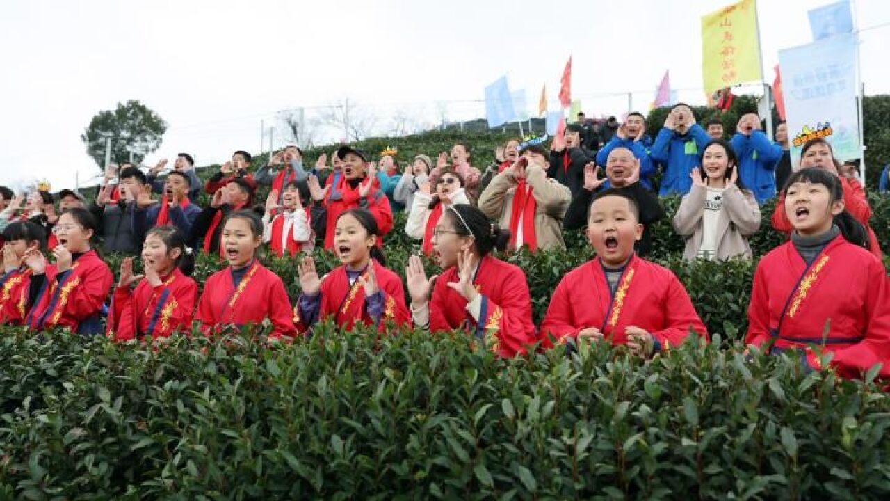 “茶发芽!大丰收!” 杭州翁家山“喊山祈福”唤醒茶树吐翠