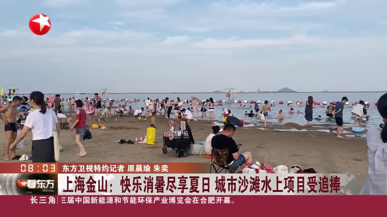 上海金山:快乐消暑尽享夏日 城市沙滩水上项目受追捧