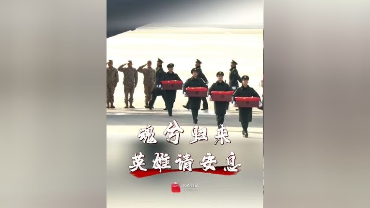 去时少年之身 归时忠烈之骨,今天,运20迎接,歼20护航,第11批在韩志愿军烈士遗骸归国,阔别祖国70余载,英魂终归故里