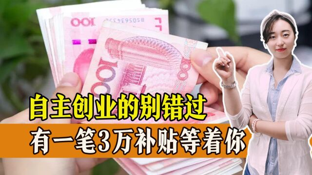 2023年自主创业的人有福了!最高能领3万,一起来看如何申请?