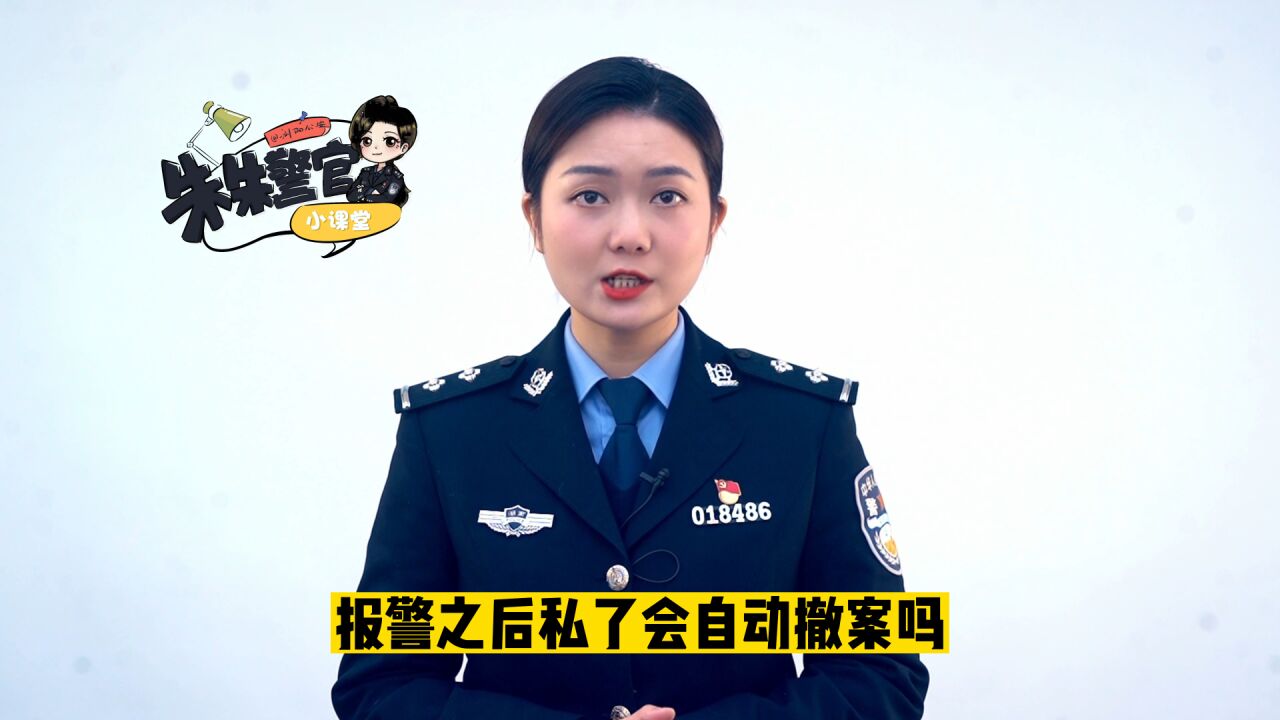 报警后私了会自动撤案吗?