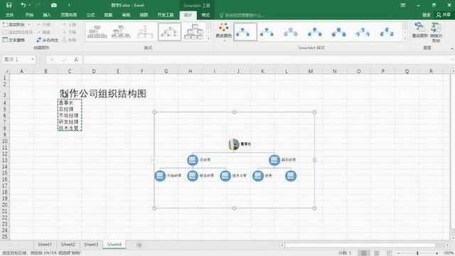 怎么使用Excel制作公司组织结构图,教你两步轻松搞定