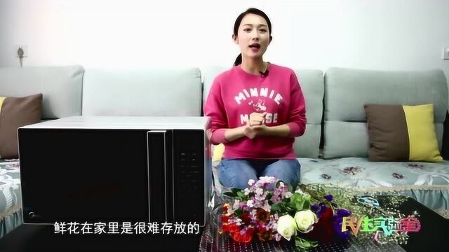 干花还用花钱买?教你一个小妙招 用微波炉就能做出超美的干花!